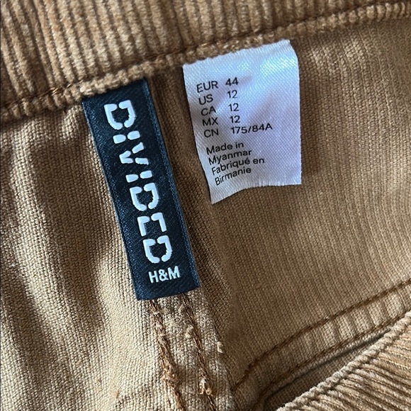 H&M Brown Corduroy Wide Leg Pants - Picture 4 of 7